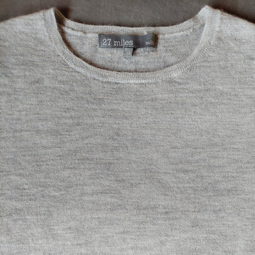 Cashmere 27 Miles Malibu gray blouse size XS - Picture 1 of 13